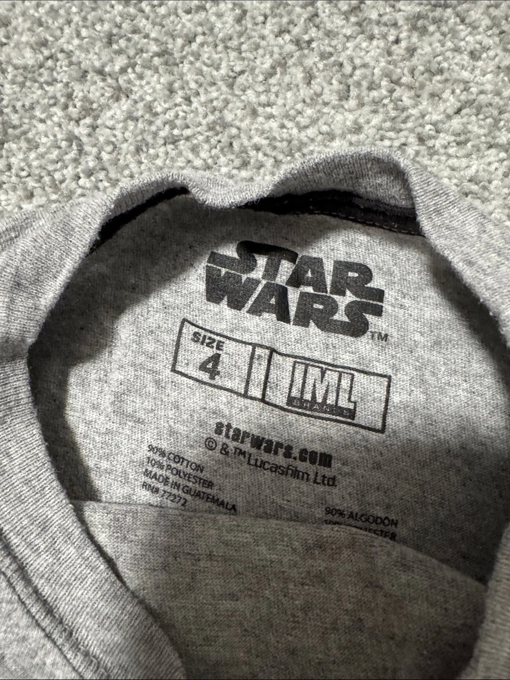 Star Wars grey short